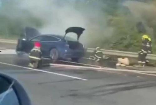 特斯拉着火视频